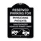 Signmission Reserved Parking for Physicians Patients Unauthorized Vehicles Towed Away, A-DES-BW-1824-23080 A-DES-BW-1824-23080 - alternate 1